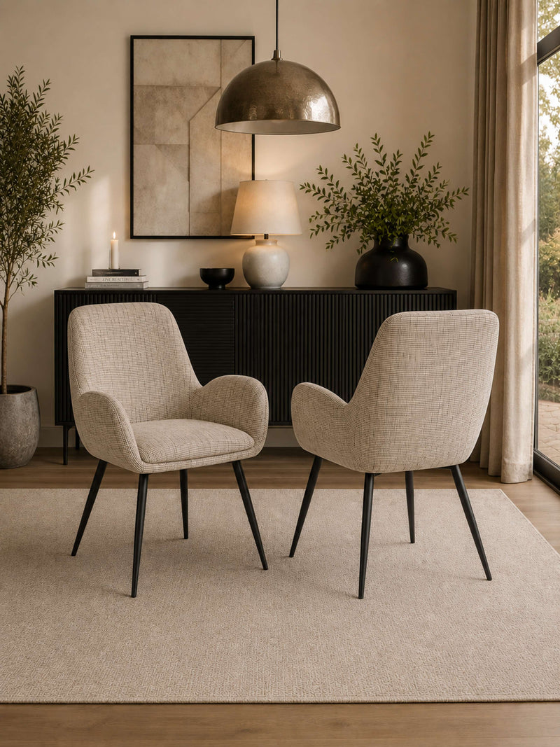 Barley Cookies & Cream Dining Chairs – Set of 2 – alternate view