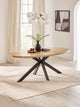 Bondi Oak Effect Oval 4–6 Seater Dining Table – main view