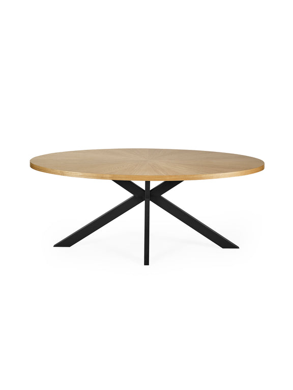 Bondi Oak Effect Oval 4–6 Seater Dining Table – alternate view