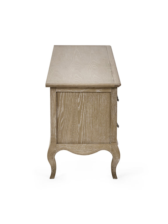 Camille French Style TV Unit – Limed Oak – alternate view