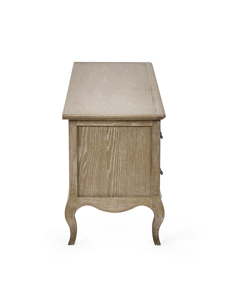 Camille French Style TV Unit – Limed Oak – alternate view