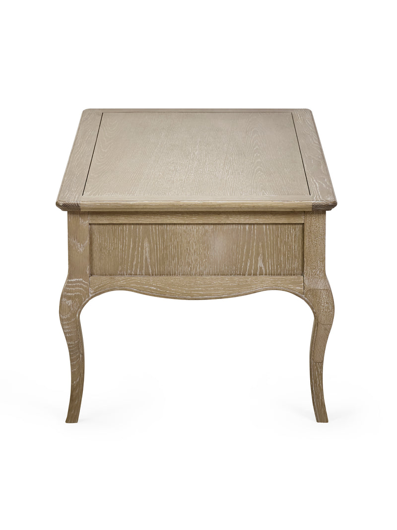 Camille French Style Rectangular Coffee Table – Limed Oak – alternate view