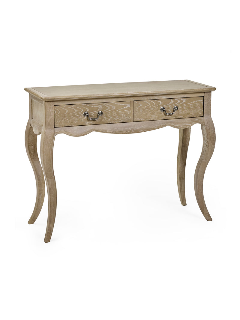 Camille Console Table – Limed Oak – alternate view
