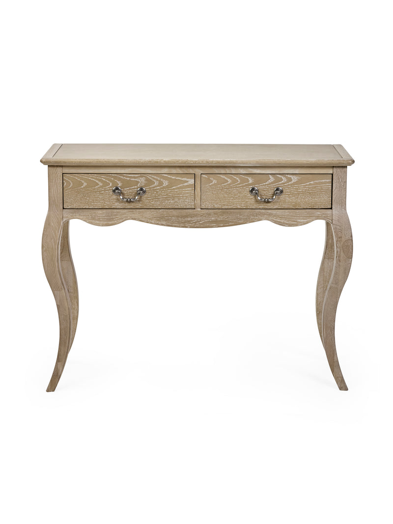 Camille Console Table – Limed Oak – alternate view