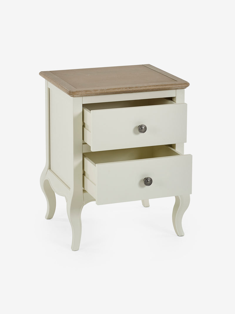Camille bedside table drawer and finish detail