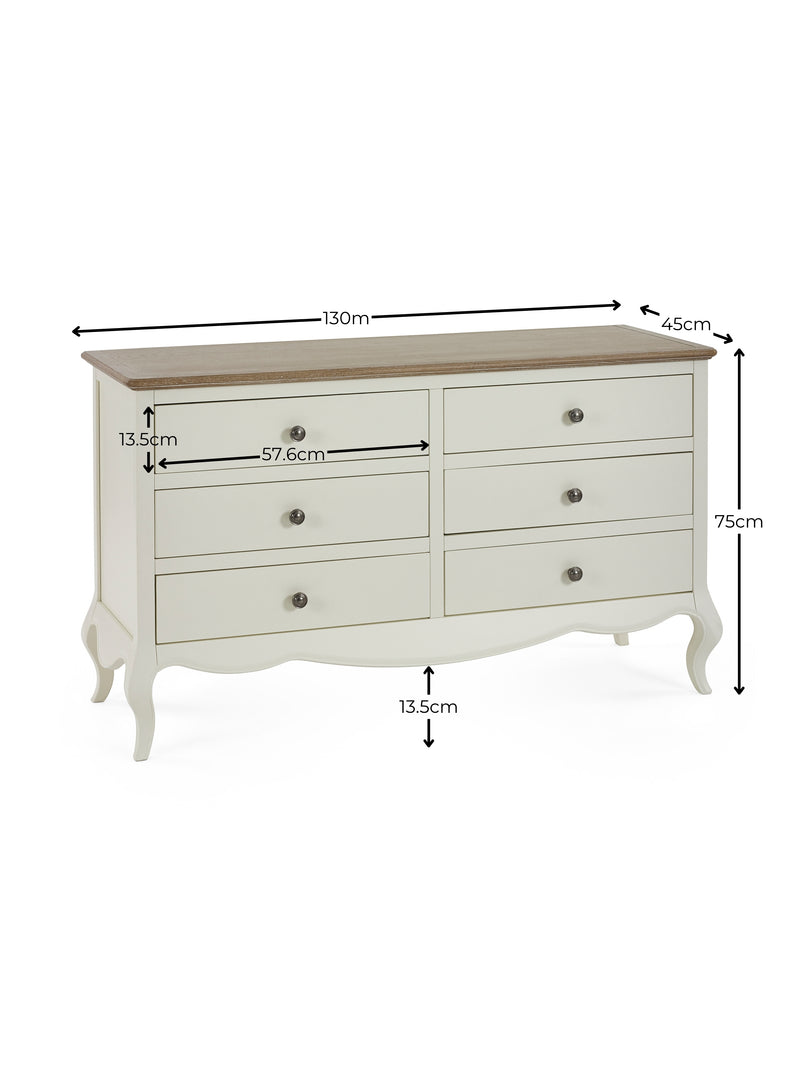 Camille wide chest dimensions diagram