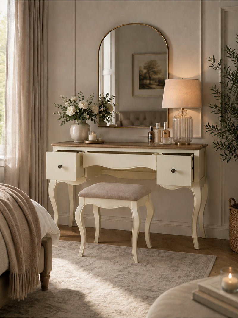 Camille dressing table and stool alternate view