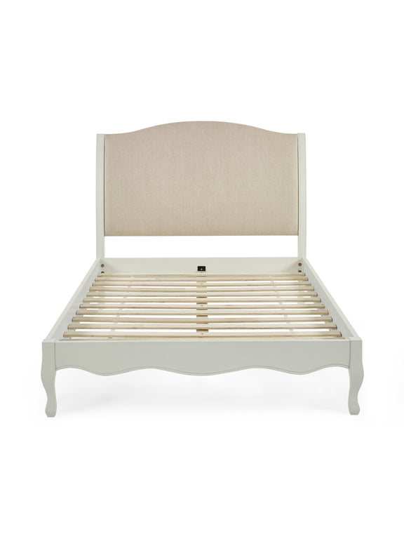 Camille bed ivory frame detail