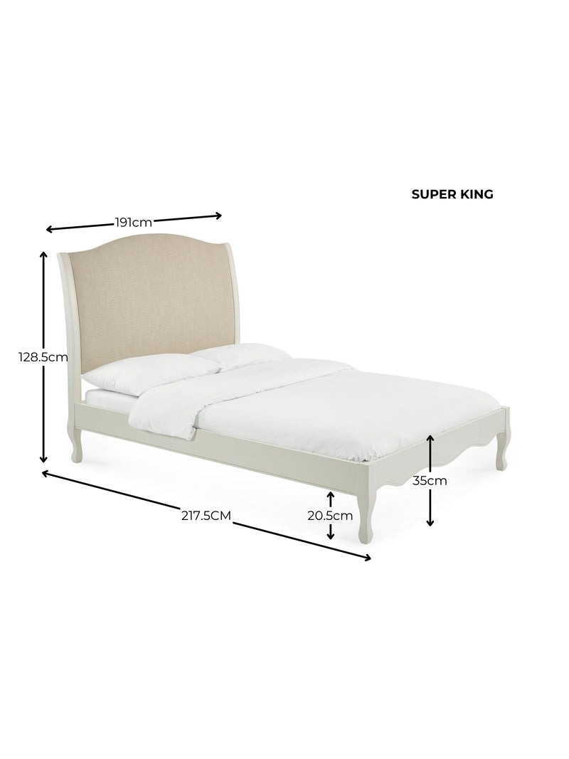 Camille Super King bed dimensions diagram