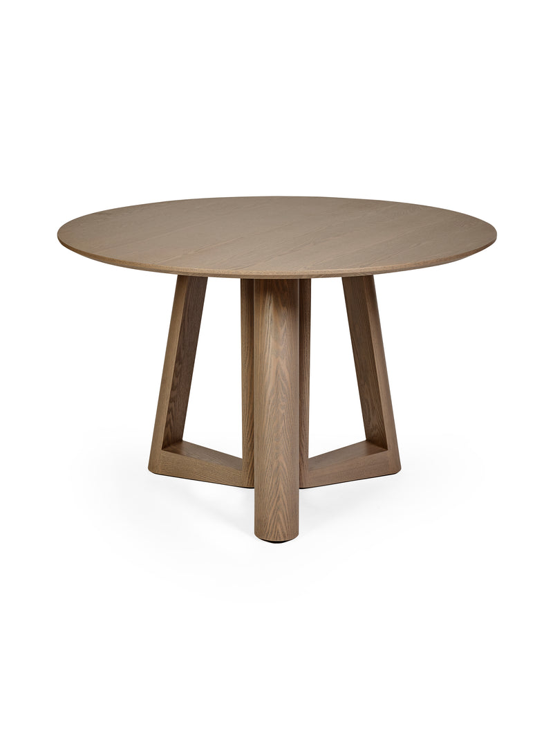 Caravelle Round 4 Seater Dining Table – Smokey Oak Effect – alternate view