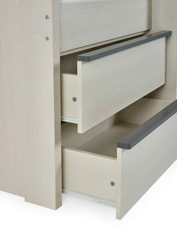 Celeste Nordic Wood Midsleeper Bed with 4 Drawers – alternate view