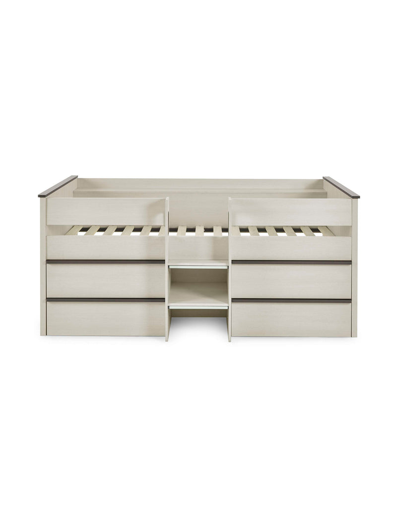 Celeste Nordic Wood Midsleeper Bed with 4 Drawers – alternate view