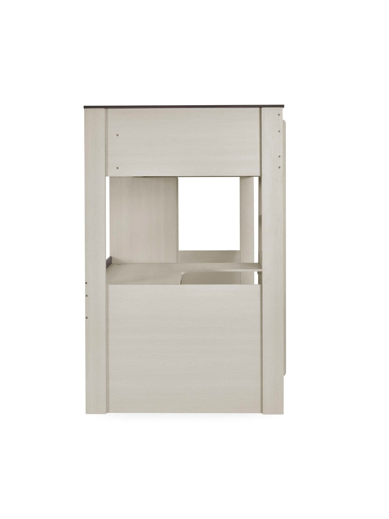 Celeste Nordic Wood Highsleeper Bed with Desk & Wardrobe – alternate view