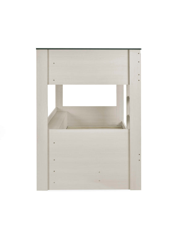Celeste Nordic Wood Bunk Bed with 2 Drawers – alternate view