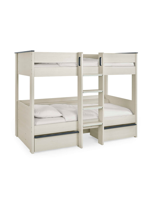 Celeste Nordic Wood Bunk Bed with 2 Drawers – alternate view