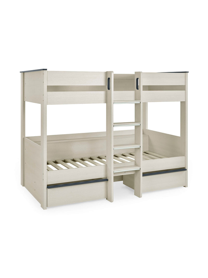Celeste Nordic Wood Bunk Bed with 2 Drawers – alternate view