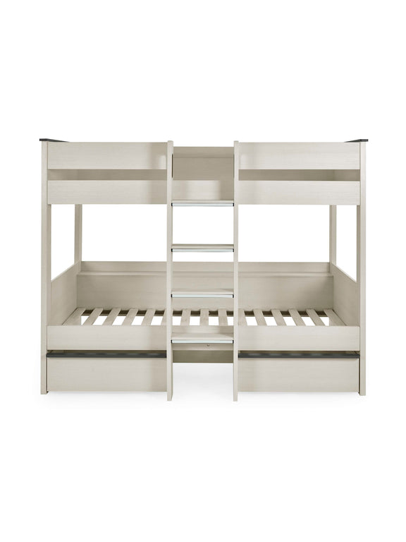 Celeste Nordic Wood Bunk Bed with 2 Drawers – alternate view