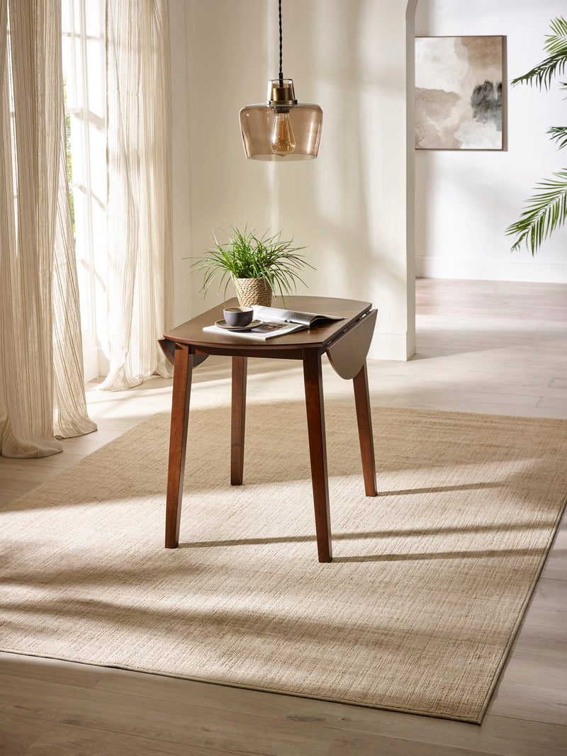 Coast Round 2–4 Seater Drop Leaf Dining Table – Colour Options – Walnut Effect – alternate view