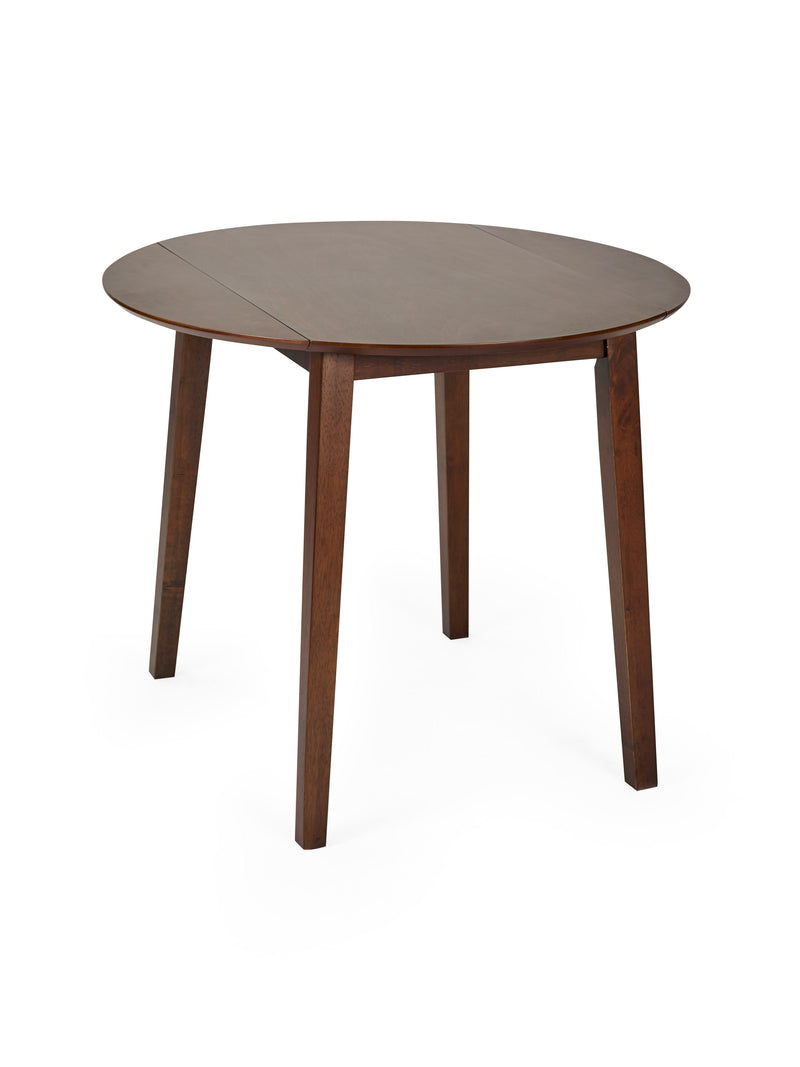 Coast Round 2–4 Seater Drop Leaf Dining Table – Colour Options – Walnut Effect – alternate view