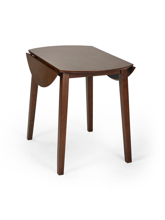Coast Round 2–4 Seater Drop Leaf Dining Table – Colour Options – Walnut Effect – alternate view