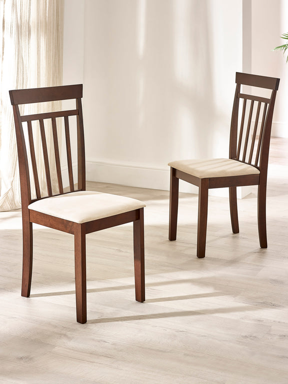 Coast Dining Chair (Set of 2) – Colour Options – Walnut Effect – alternate view