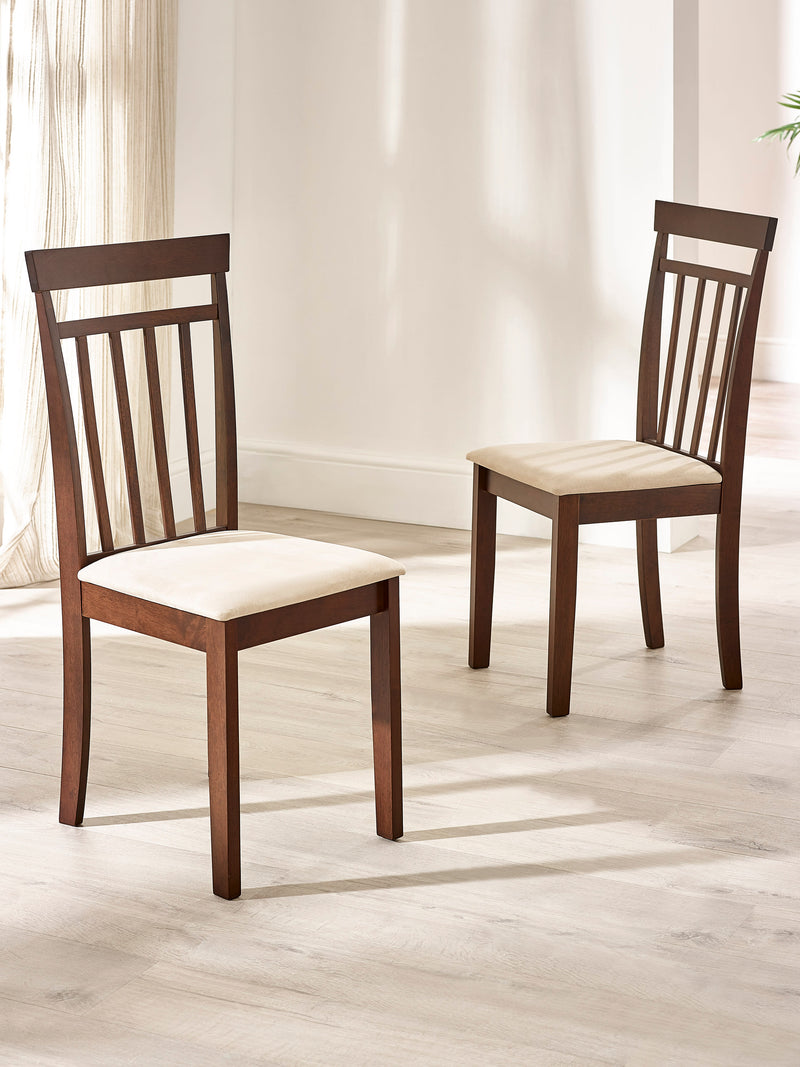 Coast Dining Chair (Set of 2) – Colour Options – Walnut Effect – alternate view