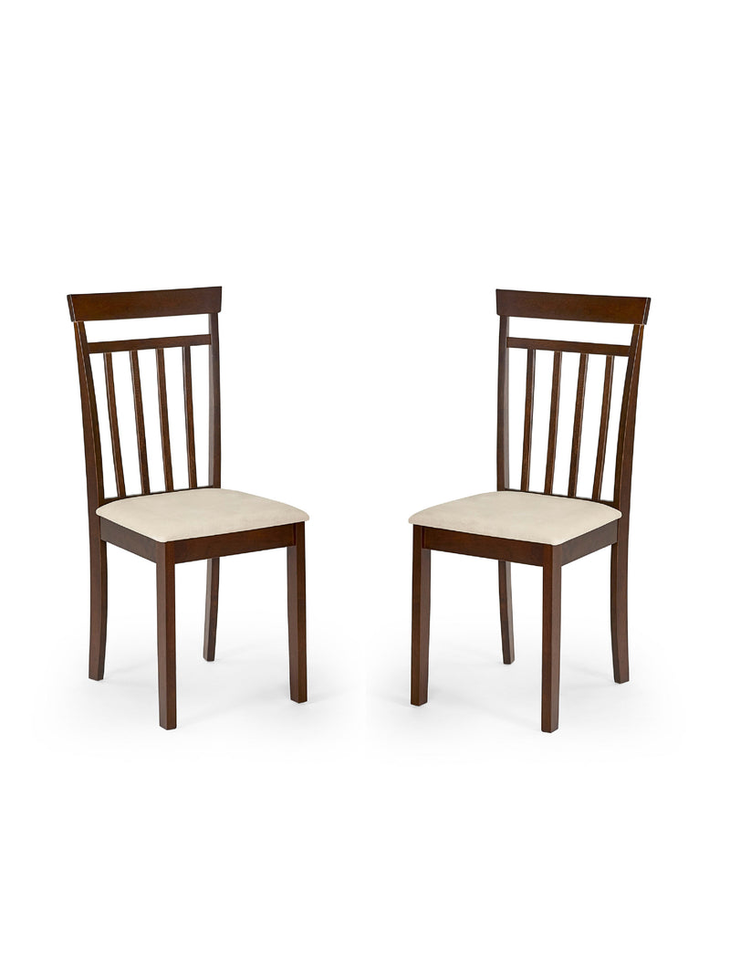 Coast Dining Chair (Set of 2) – Colour Options – Walnut Effect – alternate view