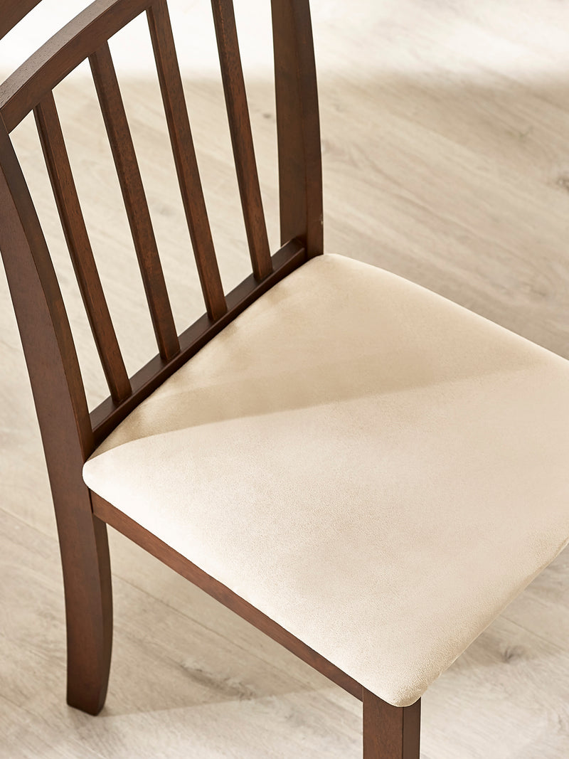 Coast Dining Chair (Set of 2) – Colour Options – Walnut Effect – alternate view
