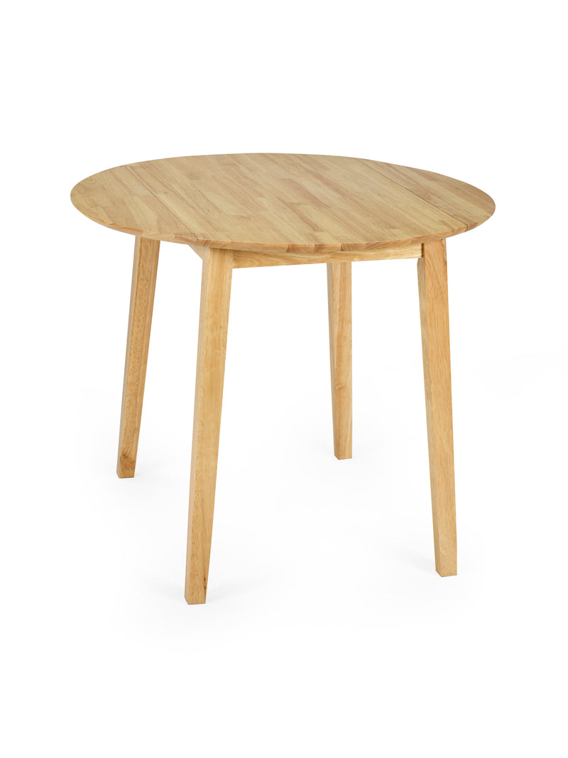 Coast Round 2–4 Seater Drop Leaf Dining Table – Colour Options – Natural Oak Effect – alternate view