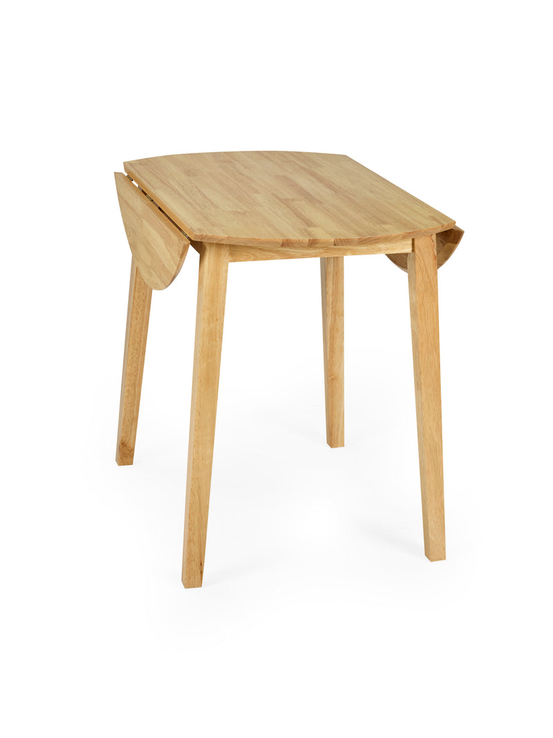 Coast Round 2–4 Seater Drop Leaf Dining Table – Colour Options – Natural Oak Effect – alternate view