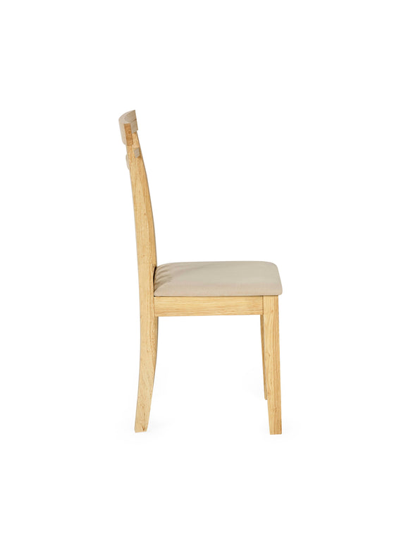 Coast Dining Chair (Set of 2) – Colour Options – Natural Oak Effect – alternate view