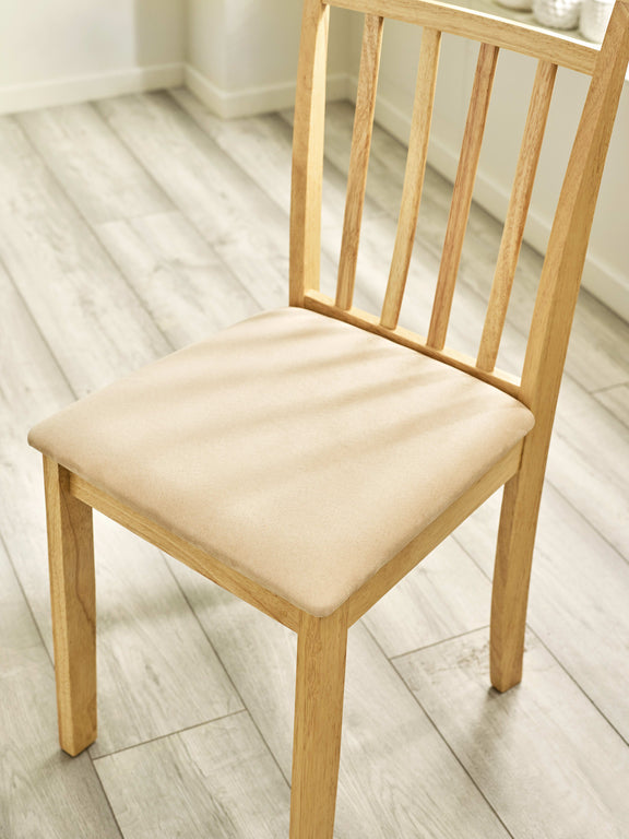 Coast Dining Chair (Set of 2) – Colour Options – Natural Oak Effect – alternate view