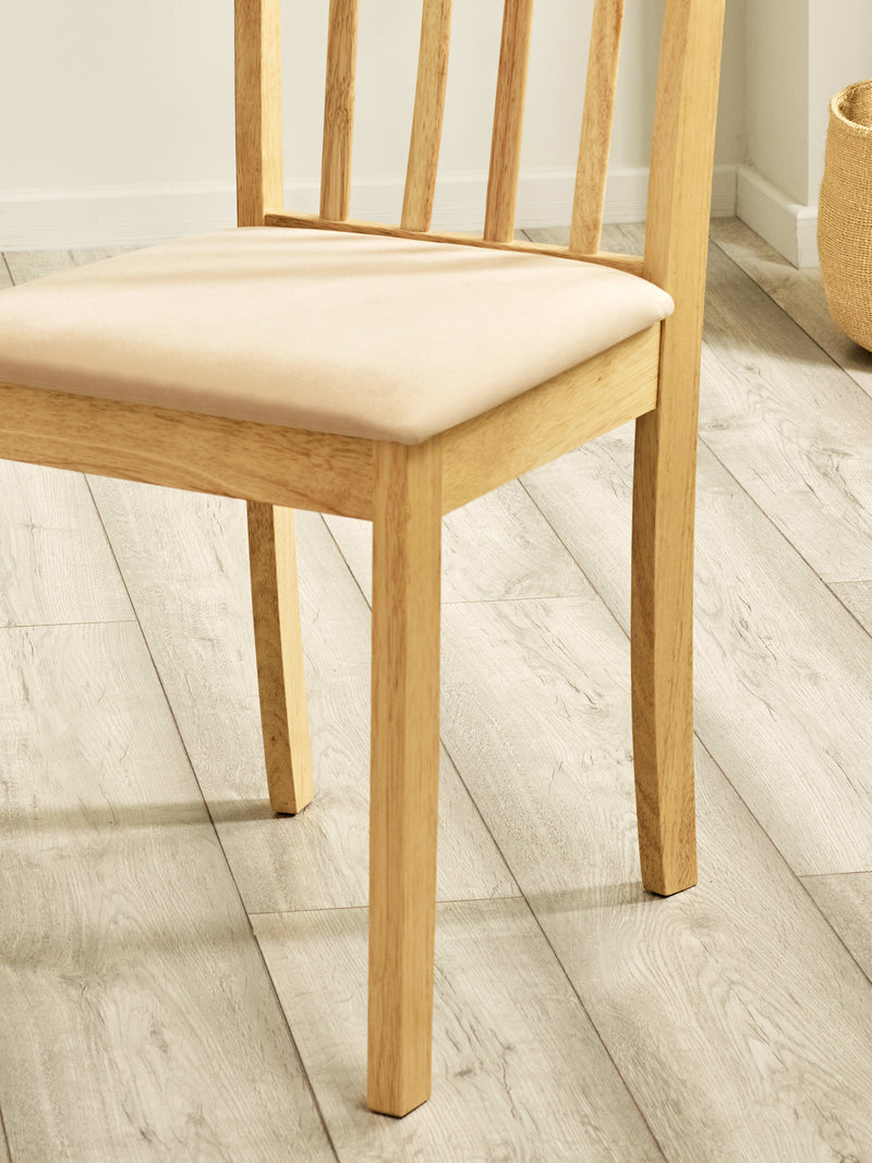 Coast Dining Chair (Set of 2) – Colour Options – Natural Oak Effect – alternate view