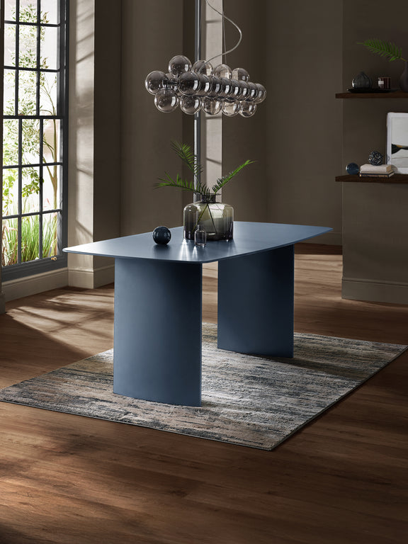 Element Rectangular Glass Table – Colour Options – Matt Blue – main view