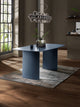 Element Rectangular Glass Table – Colour Options – Matt Blue – main view