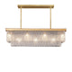 Luxury gold chandelier for kitchen island lighting