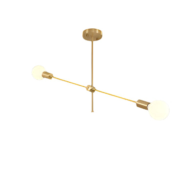 Contemporary Nordic gold pendant chandelier