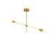 Contemporary Nordic gold pendant chandelier