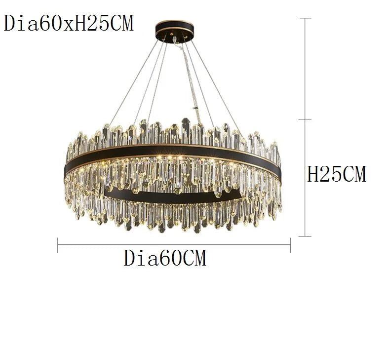 Close-up of premium crystal drops on chandelier