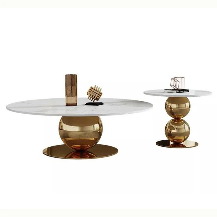 Custom Made Modern Style Indoor Living Room Furniture Center Table Set Stainless Steel Big Coffee Table – alternate view 6
