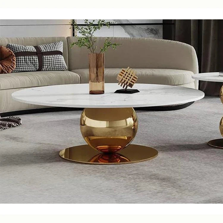 Custom Made Modern Style Indoor Living Room Furniture Center Table Set Stainless Steel Big Coffee Table – alternate view 3