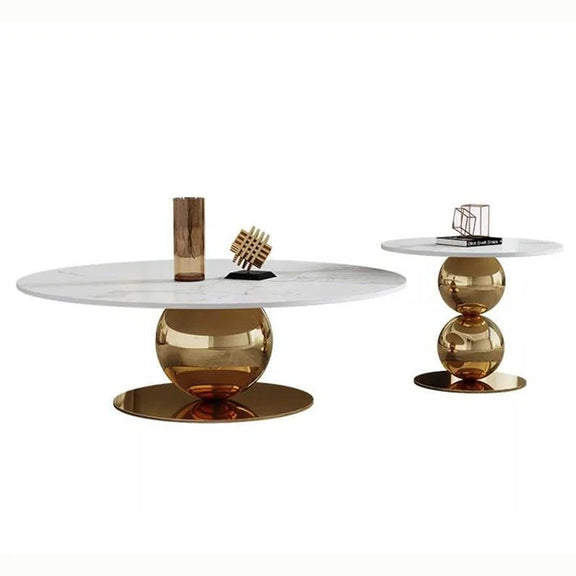 Custom Made Modern Style Indoor Living Room Furniture Center Table Set Stainless Steel Big Coffee Table
