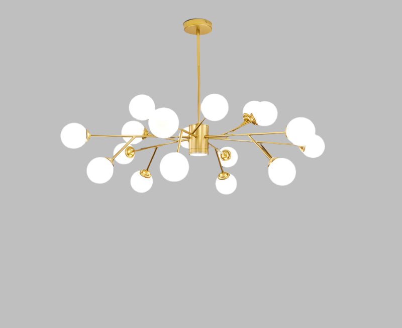 Nordic gold branch chandelier G9 LED living room