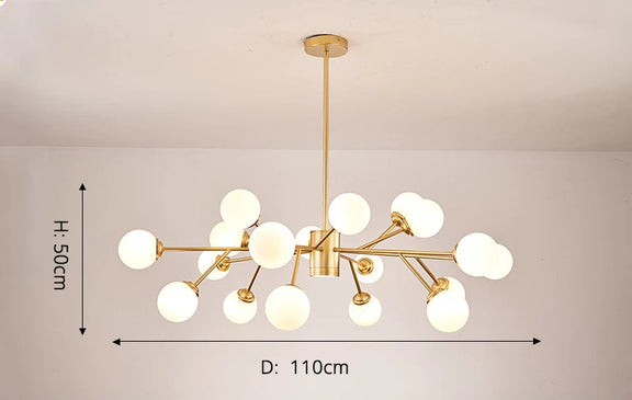 Contemporary G9 branch chandelier minimalist design
