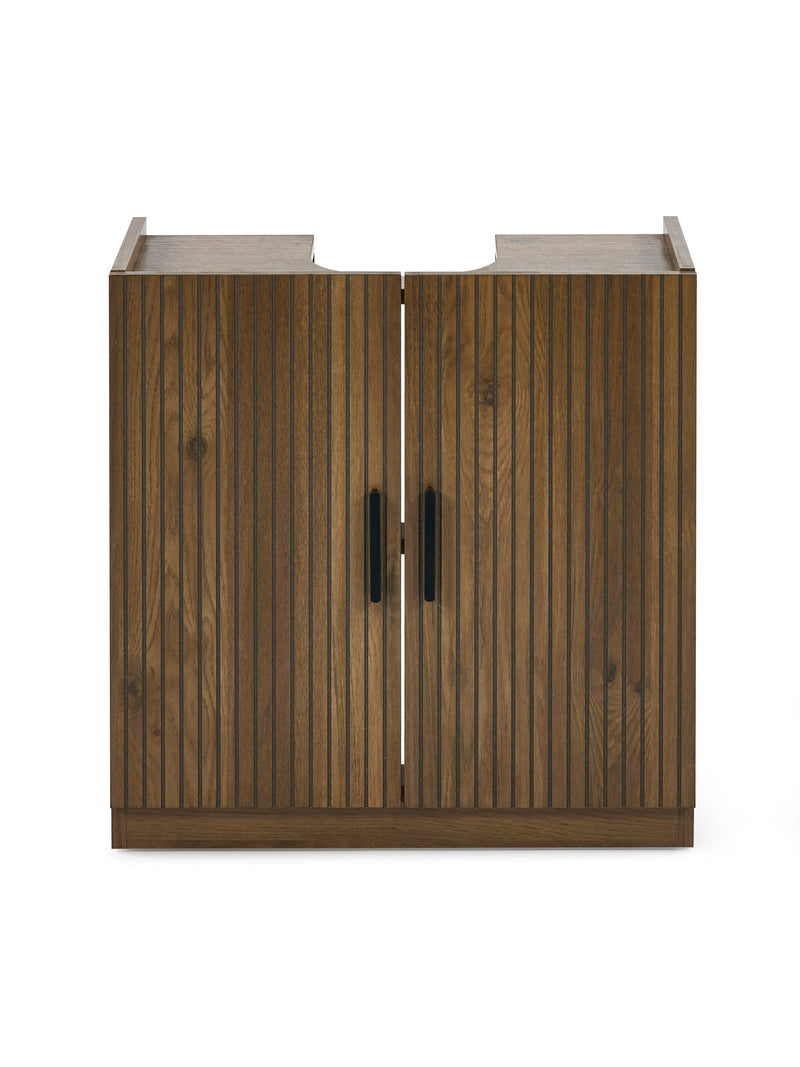 Hampshire Walnut Effect Under Sink Bathroom Storage Unit – alternate view