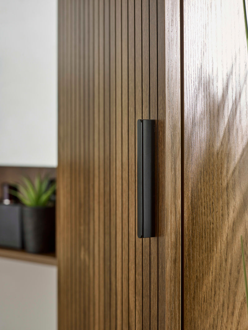 Hampshire Walnut Effect Tall Bathroom Storage Cabinet – alternate view