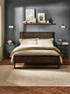 Harrison Dark Oak Herringbone Effect Bed – Double/King – Double – main view