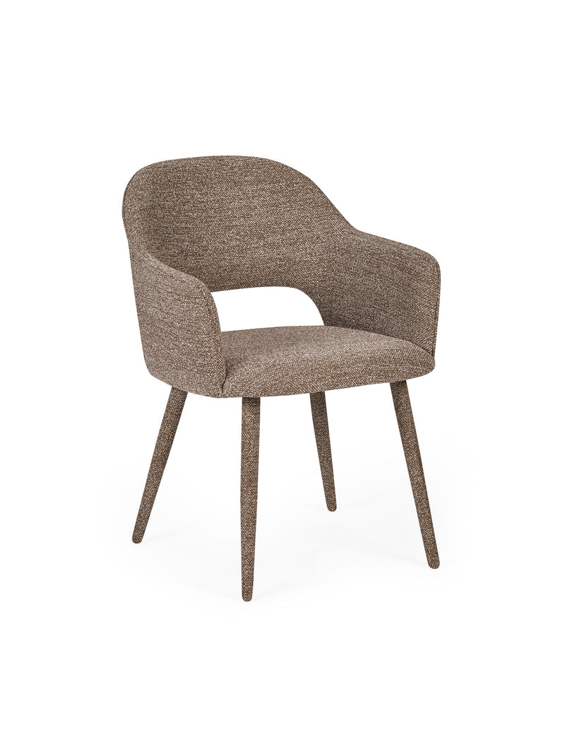 Hazel Taupe Textured Dining Chairs – Set of 2 – alternate view