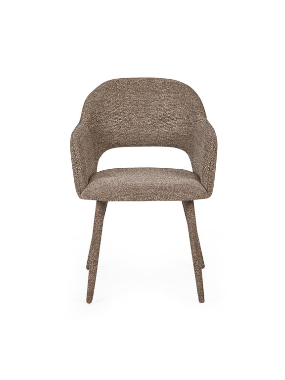 Hazel Taupe Textured Dining Chairs – Set of 2 – alternate view