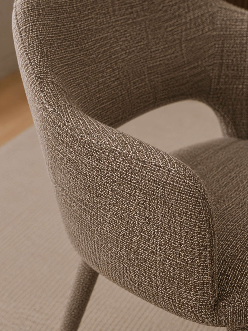 Hazel Taupe Textured Dining Chairs – Set of 2 – alternate view